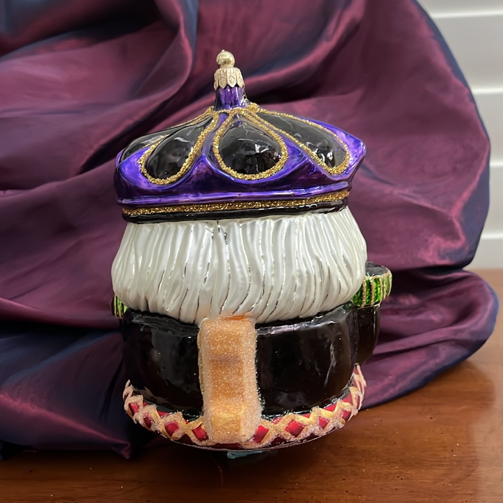 Nutcracker Soldier Glass Blown Ornamental Christmas Decoration - Picture 3 of 6